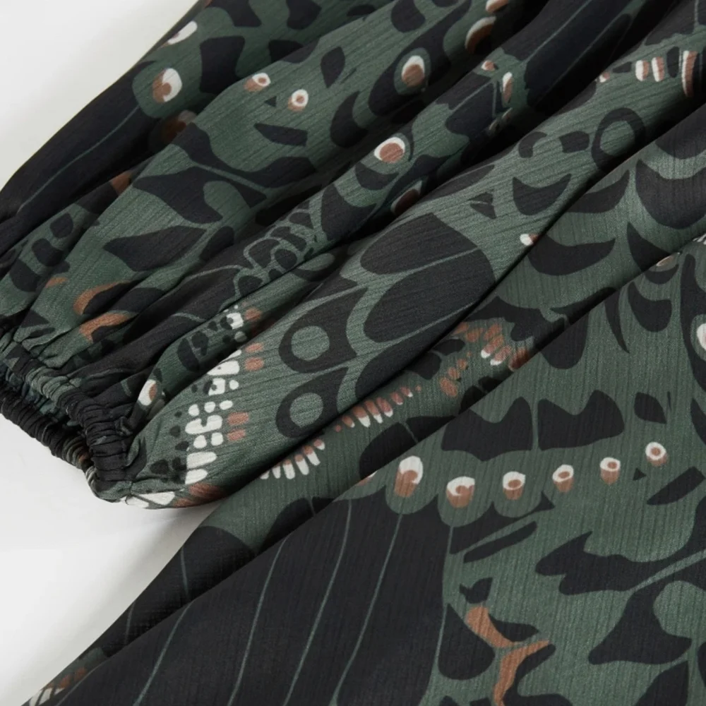 Ted Baker Green Patterned Dress - Picture 5 of 8